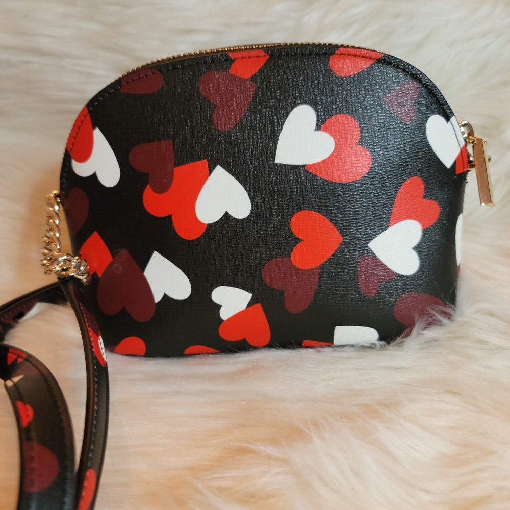 Kate Spade spencer celebration hearts small dome crossbody - Picture 3 of 8